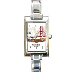 San Francisco Golden Gate Bridge Rectangle Italian Charm Watch by Bigfootshirtshop