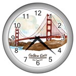 San Francisco Golden Gate Bridge Wall Clocks (Silver)  Front