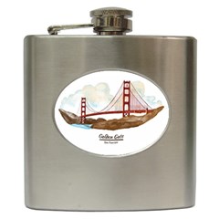 San Francisco Golden Gate Bridge Hip Flask (6 Oz) by Bigfootshirtshop