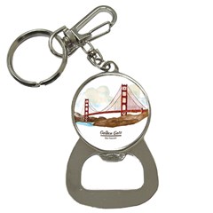 San Francisco Golden Gate Bridge Button Necklaces by Bigfootshirtshop