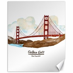 San Francisco Golden Gate Bridge Canvas 16  X 20   by Bigfootshirtshop