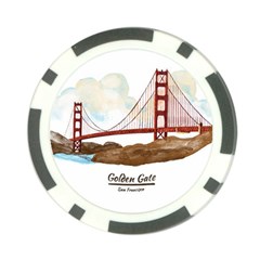 San Francisco Golden Gate Bridge Poker Chip Card Guard by Bigfootshirtshop