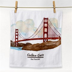 San Francisco Golden Gate Bridge Face Towel by Bigfootshirtshop