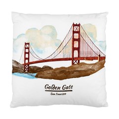 San Francisco Golden Gate Bridge Standard Cushion Case (one Side) by Bigfootshirtshop