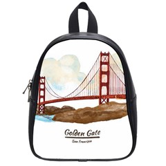 San Francisco Golden Gate Bridge School Bag (small) by Bigfootshirtshop