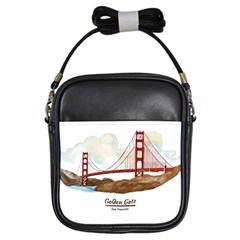 San Francisco Golden Gate Bridge Girls Sling Bags by Bigfootshirtshop