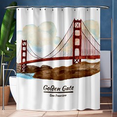 San Francisco Golden Gate Bridge Shower Curtain 60  X 72  (medium)  by Bigfootshirtshop