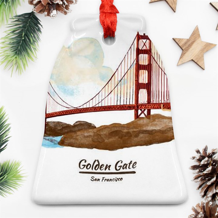 San Francisco Golden Gate Bridge Ornament (Bell)