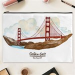 San Francisco Golden Gate Bridge Cosmetic Bag (XXXL)  Front