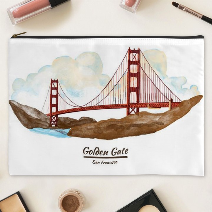 San Francisco Golden Gate Bridge Cosmetic Bag (XXXL) 