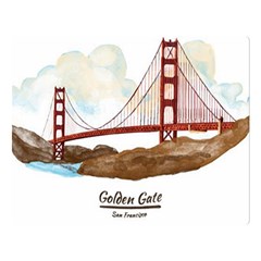 San Francisco Golden Gate Bridge Double Sided Flano Blanket (large)  by Bigfootshirtshop