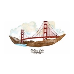 San Francisco Golden Gate Bridge Satin Wrap by Bigfootshirtshop