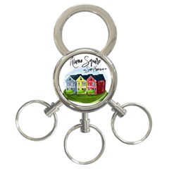 San Francisco Alamo Square 3-ring Key Chains by Bigfootshirtshop