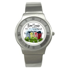 San Francisco Alamo Square Stainless Steel Watch by Bigfootshirtshop