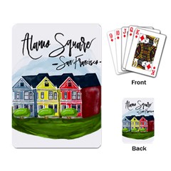 San Francisco Alamo Square Playing Card by Bigfootshirtshop