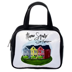 San Francisco Alamo Square Classic Handbags (one Side) by Bigfootshirtshop