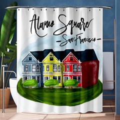 San Francisco Alamo Square Shower Curtain 60  X 72  (medium)  by Bigfootshirtshop