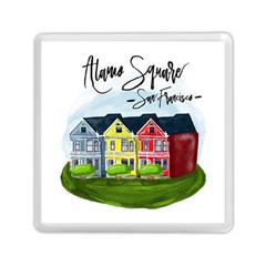 San Francisco Alamo Square Memory Card Reader (square)  by Bigfootshirtshop