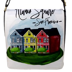 San Francisco Alamo Square Flap Messenger Bag (s) by Bigfootshirtshop