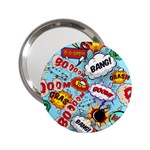 Comic Pattern 2.25  Handbag Mirrors Front