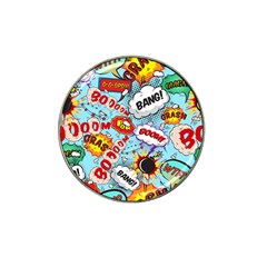 Comic Pattern Hat Clip Ball Marker (4 Pack) by Bigfootshirtshop