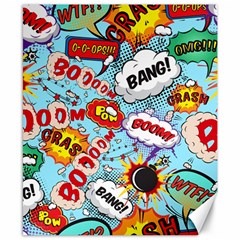 Comic Pattern Canvas 8  X 10  by Bigfootshirtshop