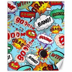 Comic Pattern Canvas 16  X 20   by Bigfootshirtshop