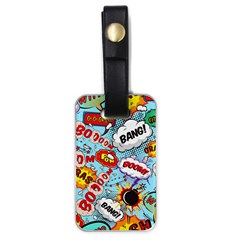 Comic Pattern Luggage Tags (one Side)  by Bigfootshirtshop