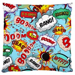 Comic Pattern Large Cushion Case (two Sides) by Bigfootshirtshop