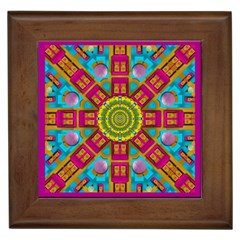 Sunny And Bohemian Sun Shines In Colors Framed Tiles by pepitasart