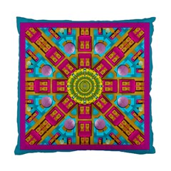 Sunny And Bohemian Sun Shines In Colors Standard Cushion Case (two Sides) by pepitasart