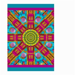 Sunny And Bohemian Sun Shines In Colors Small Garden Flag (two Sides) by pepitasart