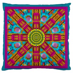 Sunny And Bohemian Sun Shines In Colors Standard Flano Cushion Case (one Side) by pepitasart