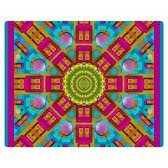 Sunny And Bohemian Sun Shines In Colors Double Sided Flano Blanket (medium)  by pepitasart