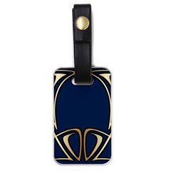 Art Nouveau,vintage,floral,belle Époque,elegant,blue,gold,art Deco,modern,trendy Luggage Tags (one Side)  by NouveauDesign