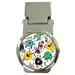 Cute And Fun Monsters Pattern Money Clip Watches by Bigfootshirtshop