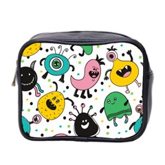 Cute And Fun Monsters Pattern Mini Toiletries Bag 2-side by Bigfootshirtshop