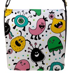 Cute And Fun Monsters Pattern Flap Messenger Bag (s) by Bigfootshirtshop