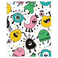 Cute And Fun Monsters Pattern Drawstring Bag (small) by Bigfootshirtshop