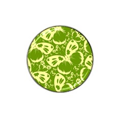 Pale Green Butterflies Pattern Hat Clip Ball Marker (4 Pack) by Bigfootshirtshop