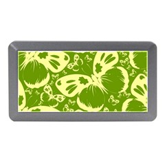 Pale Green Butterflies Pattern Memory Card Reader (mini) by Bigfootshirtshop