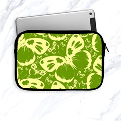 Pale Green Butterflies Pattern Apple Ipad Mini Zipper Cases by Bigfootshirtshop