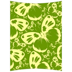 Pale Green Butterflies Pattern Back Support Cushion