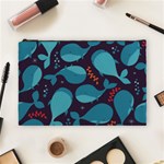 Blue Whale Pattern Cosmetic Bag (Large)  Front