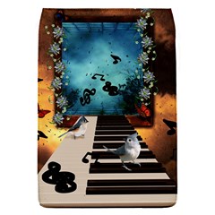 Music, Piano With Birds And Butterflies Flap Covers (S) 