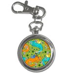 Colorful Dragons Pattern Key Chain Watches Front