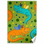 Colorful Dragons Pattern Canvas 12  x 18   11.88 x17.36  Canvas - 1