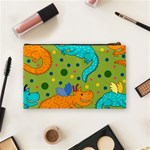 Colorful Dragons Pattern Cosmetic Bag (Medium)  Back