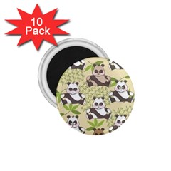 Fun Panda Pattern 1 75  Magnets (10 Pack)  by Bigfootshirtshop