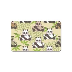 Fun Panda Pattern Magnet (name Card) by Bigfootshirtshop